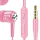 thumbnail image 5 of Auriculares con Cable para Juegos en oreja con Micrófono Subwoofer de Graves Pesados Cable de 1,2 M de Sonido Impactante 9D Ruido para IOS Y rosado, 5 of 5