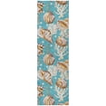 thumbnail image 2 of Addison Rugs Dream Shag Premium Machine Washable Transitional Shells Aqua Runner Rug, 2'3" x 7'6", 2 of 8