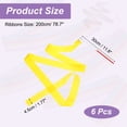 thumbnail image 2 of Uxcell Dance Ribbons, Gymnastics Dance Streamers with Non-Slip Wand Dance Flags Yellow, 2 of 7