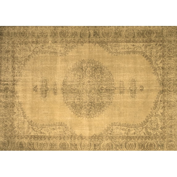 Ahgly Company Indoor Rectangle Abstract Brown Contemporary Area Rugs, 6' x 9'