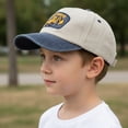 thumbnail image 6 of CYRBOKO Cotton, Breathable Cotton Adjustable Running Baseball Caps for Kids Beige Size 2-6 T, 6 of 6