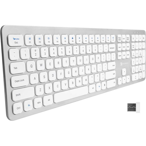 X9 Performance 2.4G Wireless Keyboard for Laptop or Desktop PC - Ultra Slim Full Size Keyboard Wireless for Windows PC