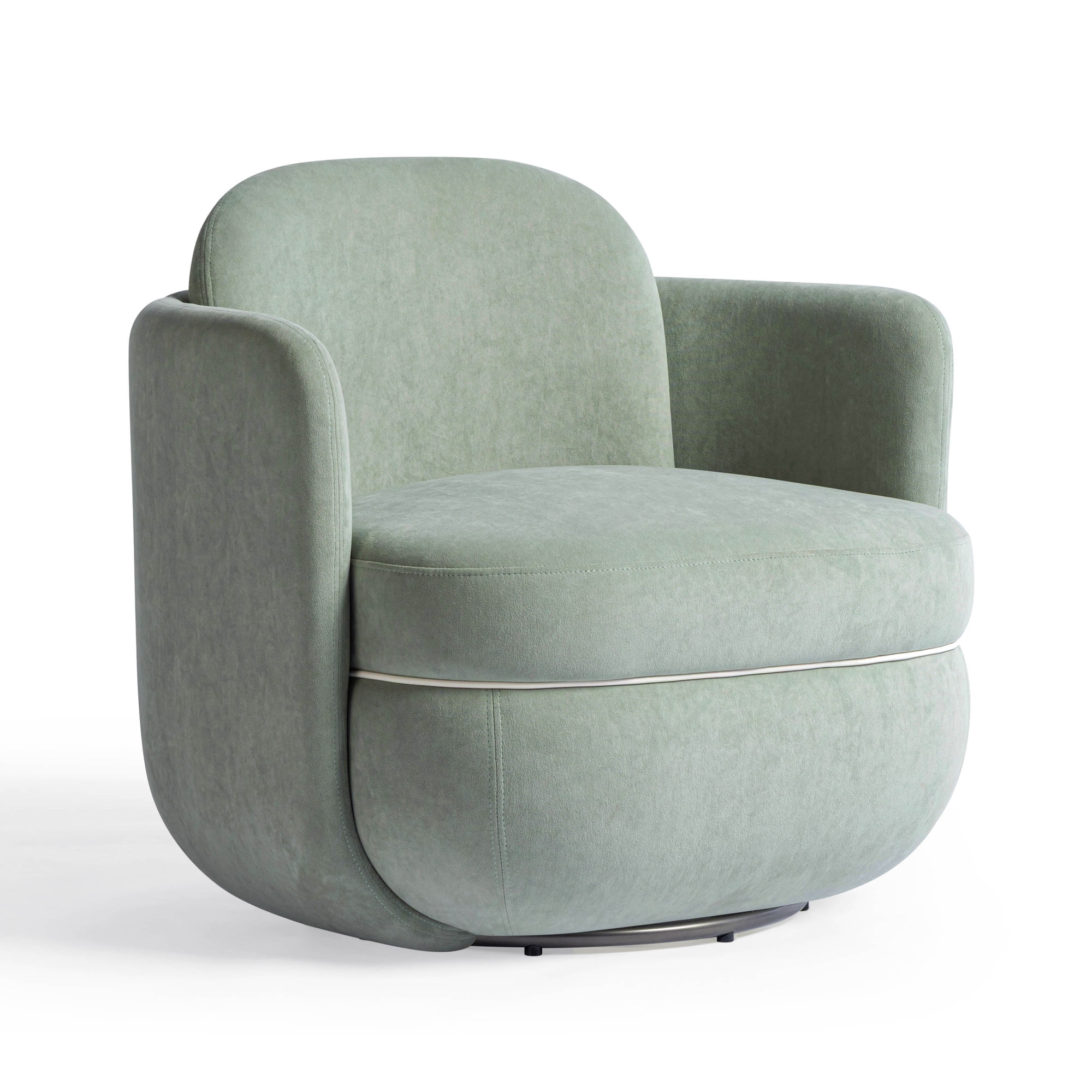 wolfie mint green velvet swivel product
