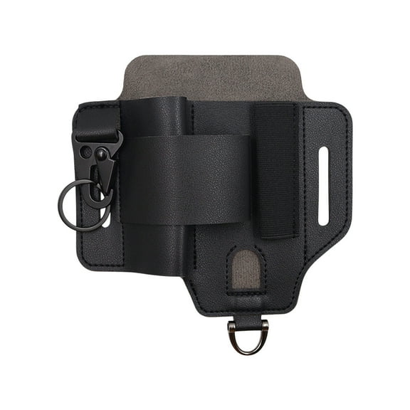 Yunuuuoa Leather Tool Pouch Multifunctional Waist Organizer Heavy-Duty Storage Belt Holster for Electrician Carpenter Construction DIY Work Gear