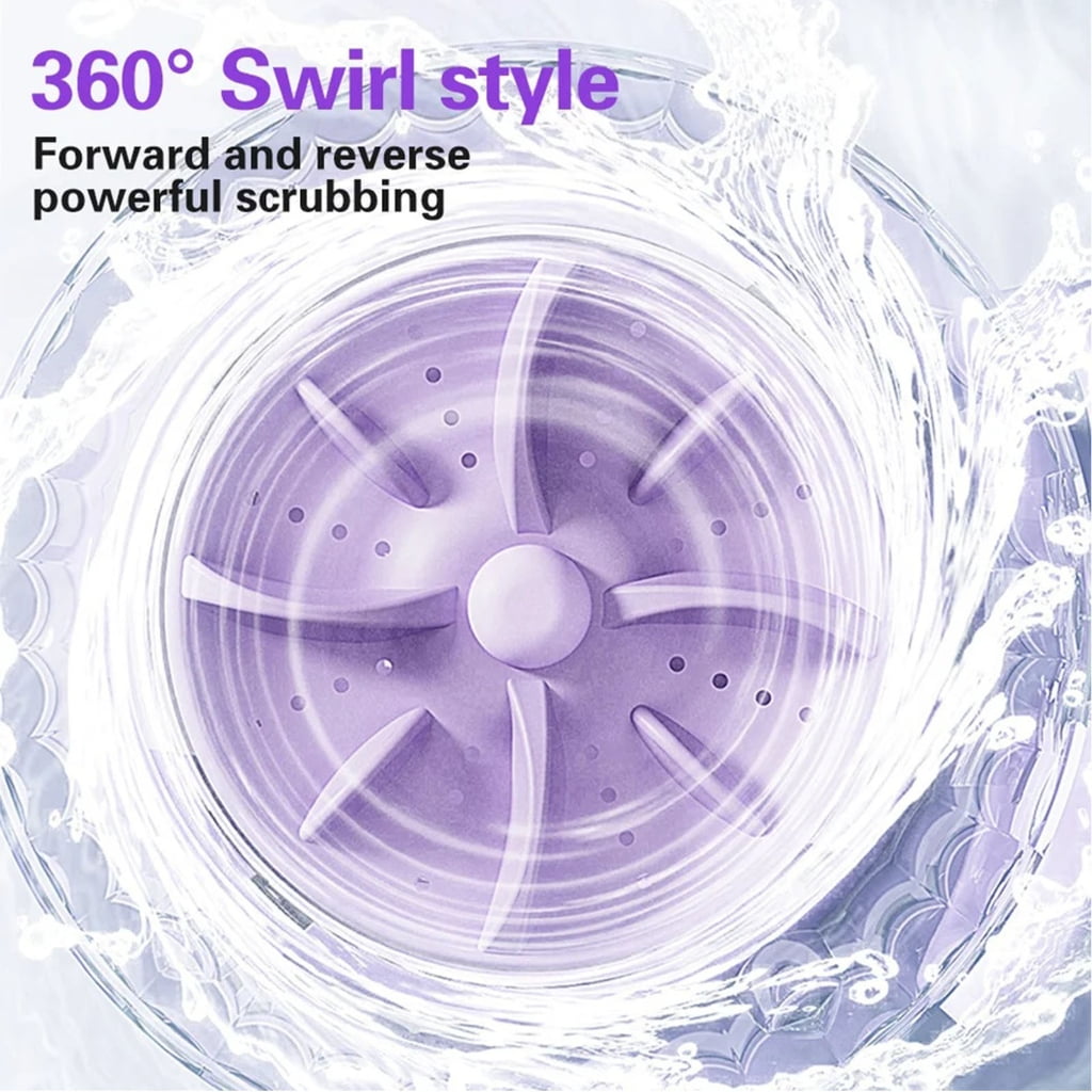 Zeiwohndc Portable Wireless Mini Washer For Underwear Baby Clothes Cleaning 4000mah