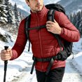 thumbnail image 5 of Ceisia Men Solid Stand Collar Quilted Puffer Jacket Full Zip Lightweight Warm Outer Coat For Fall Winter Outdoor Travel Daily Commute Gift, 5 of 7