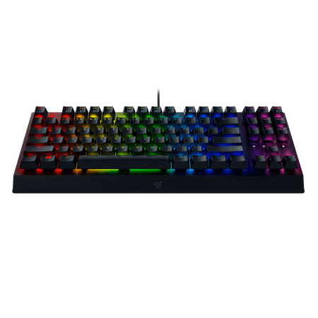 Razer - BlackWidow V3 TKL Wired Mechanical Green Clicky Tactile Switch Gaming Keyboard with Chroma RGB Backlighting - Black