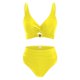 thumbnail image 4 of WILLBEST Trajes de Baño Mujer Completo Traje de Baño Tankini Para Mujer, Playa, Piscina, Cubierta, Bikini Ahuecado Con Pantalones Cortos de Baño, Traje de Baño Conservador de Dos Piezas, 4 of 5