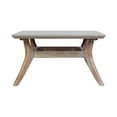 thumbnail image 3 of Armen Living Brighton 4 Piece Outdoor Patio Seating Set in Light Eucalyptus Wood with Charocal Rope and White Cushions, 3 of 7