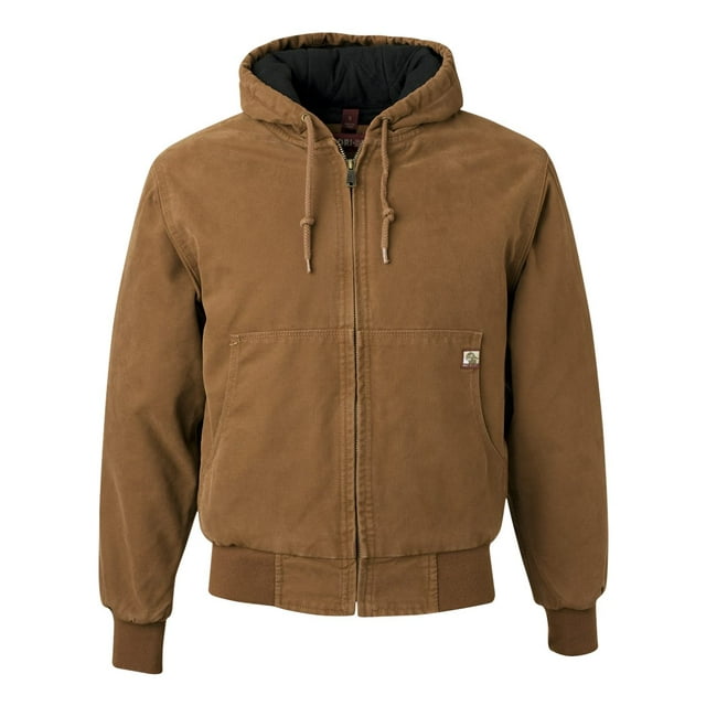 DRI DUCK Veste à Capuchon Cheyenne en Toile Boulder avec Doublure Matelassée en Tricot, 4TG