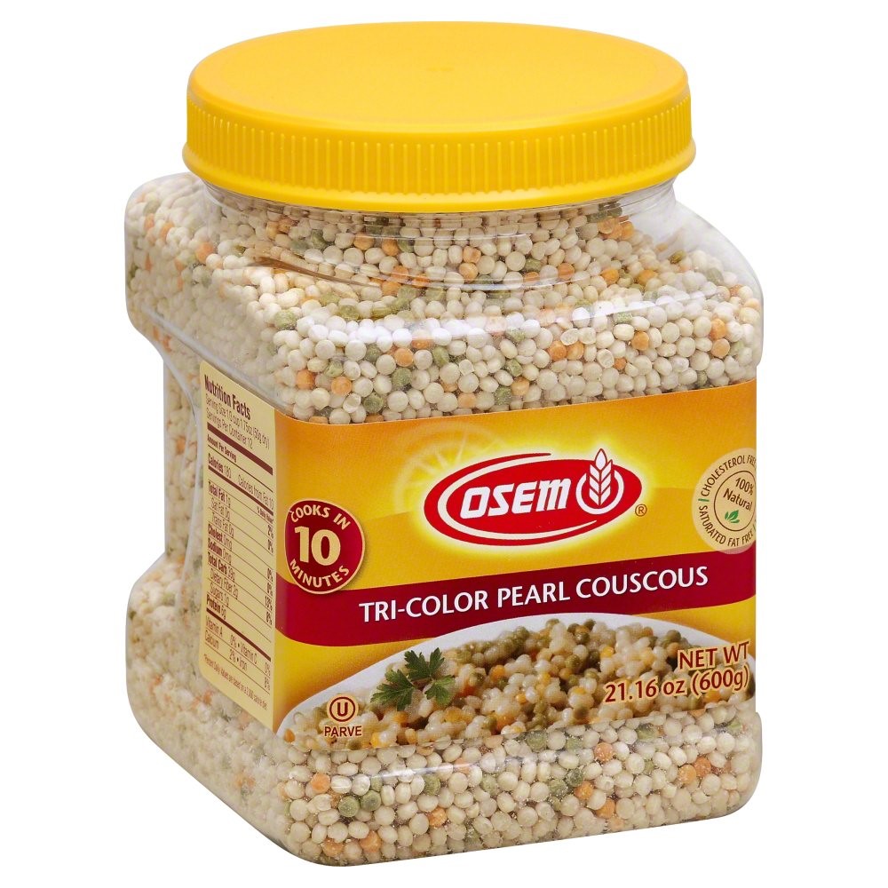 Osem Couscous, Tri Color Pearl, 21.16 Oz