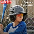 thumbnail image 3 of Scvcn Kids Baseball Glasses Sunglasses UV400 Sport Outdoor Glasses 8-15 Years Youth Boy Girl Cycling Bike Glasses Casual Eyewear, 3 of 5