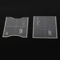 thumbnail image 4 of veasfak 2 Pieces Clear Acrylic Card Holder Card Bag Pattern Template Stencil DIY Leather, 4 of 9