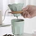 thumbnail image 6 of Ceramics Hand-Brewed Coffee Filter Cup Coffee Pour over Kettle Set Coffee Set High Temperature Resistance,Light Green, 6 of 8
