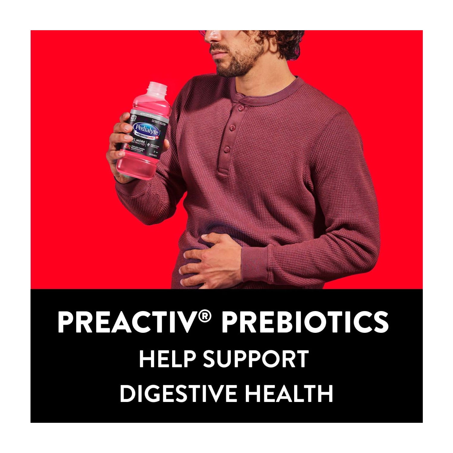 Pedialyte AdvancedCare Plus Electrolyte Drink, Chilled Cherry Pomegranate, 1 Liter