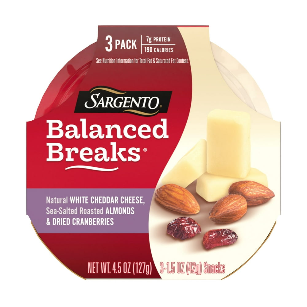 Sargento® Balanced Breaks® with Natural White Cheddar Cheese, Sea