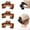Brown, variant on 5 PCS Claw Clips for Baseball Caps, Trucker Hat Hair Clips for Women, Non Slip Strong Hold Trucker, Gift Hair Accessoires
