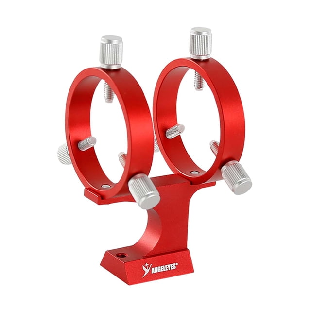 Soporte para telescopio buscador, tornillos de fijación para astrofotografía, liberación rápida, ajustable Rojo