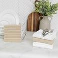 thumbnail image 5 of All-Clad Skipping Stripe & Wave Kitchen Towels, 4-Pack, Toast, 5 of 5