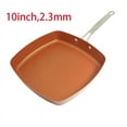 thumbnail image 1 of Clearance:Skillet Copper Red Pan Ceramic Induction Frying Pan Saucepan Skillet Scratch Resistant 10 Inches Nonstick Skillet, 1 of 5