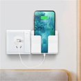 thumbnail image 4 of Basdi Wall Phone Holder, No-Drill Wall Mount Phone Holder with Charging - Self-Adhesive Shower & Rv Mount, Universal Stand, Hands-Free Viewing & Charging Solution, Charging Phone Stand, White, 4 of 9