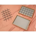 thumbnail image 5 of Unique Bargains Set of 2 Wood Jewelry Trays for Drawers Stackable Girls' Jewelry Organizer Light Brown-24 Grid Tray, 5 of 7