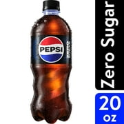 Pepsi Cola Zero Sugar Soda Pop, 20 fl oz Bottle