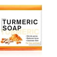 thumbnail image 3 of yelldesk Turmeric Soap Bar for Face & Body - Acne, Dark Spots, Smooth Skin, Natural Handmade Soap For All Skin Types, Turmeric Body Soap For Men and Women, 3 of 9