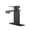 Matte Black, variant on Single handle single hole waterfall spout bathroom faucet with deck plate