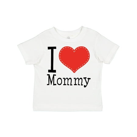 

Inktastic I Love Mommy Heart Gift Toddler Boy or Toddler Girl T-Shirt