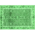 thumbnail image 1 of Ahgly Company Indoor Rectangle Oriental Emerald Green Traditional Area Rugs, 5' x 8', 1 of 4
