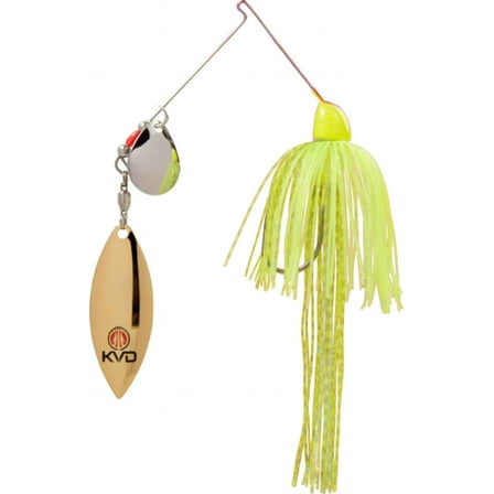 Strike King Finesse KVD 3/8 oz Spinnerbait Lure Super Chartreuse