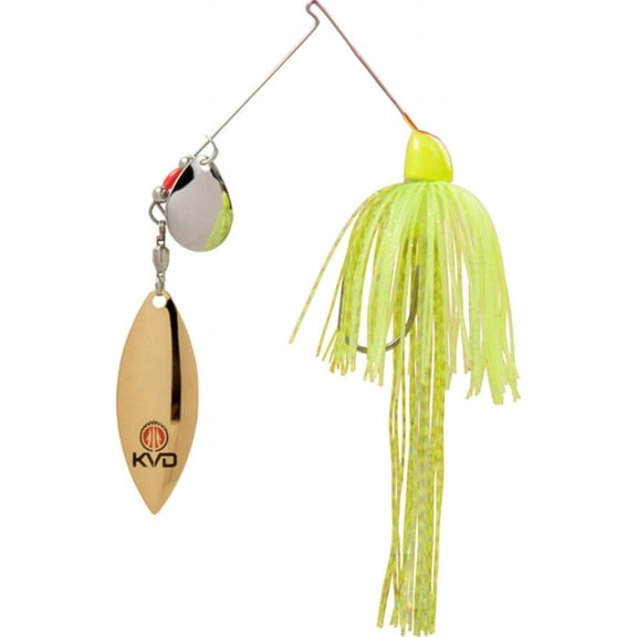 Strike King Finesse KVD 3/8 oz Spinnerbait Lure Super Chartreuse