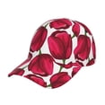 thumbnail image 6 of Lsque Tulips Flowers Baseball Cap Trucker Low Profile Hat Golf Dad Hat Adjustable Original Classic Unconstructed Plain Cap Men Women, 6 of 9