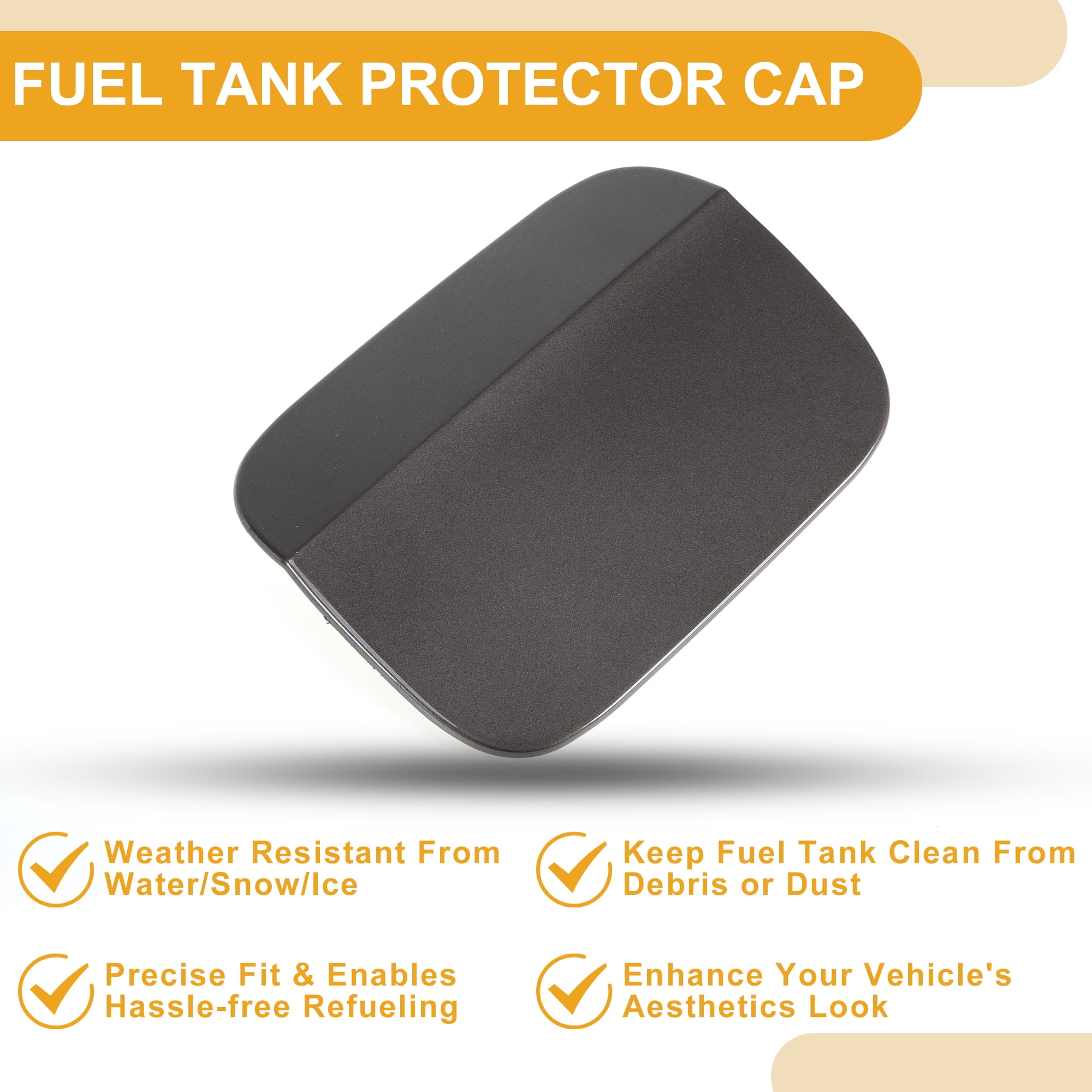 Unique Bargains Tank Door Cap for Volkswagen Passat 2011-2018 Filler Flap Cover Car Gold