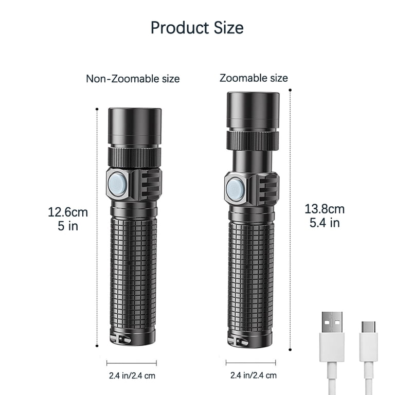 brightest rechargeable pen flashlight WUBEN PL01 Featherlight Tactical EDC Size:16x16x12 ft classic-deer-camo HELMET HANDLE CLEAR BAG lumens spotlight