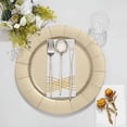 thumbnail image 6 of BalsaCircle 10 Champagne 13" Round Disposable Paper Charger Plates Wedding, 6 of 8