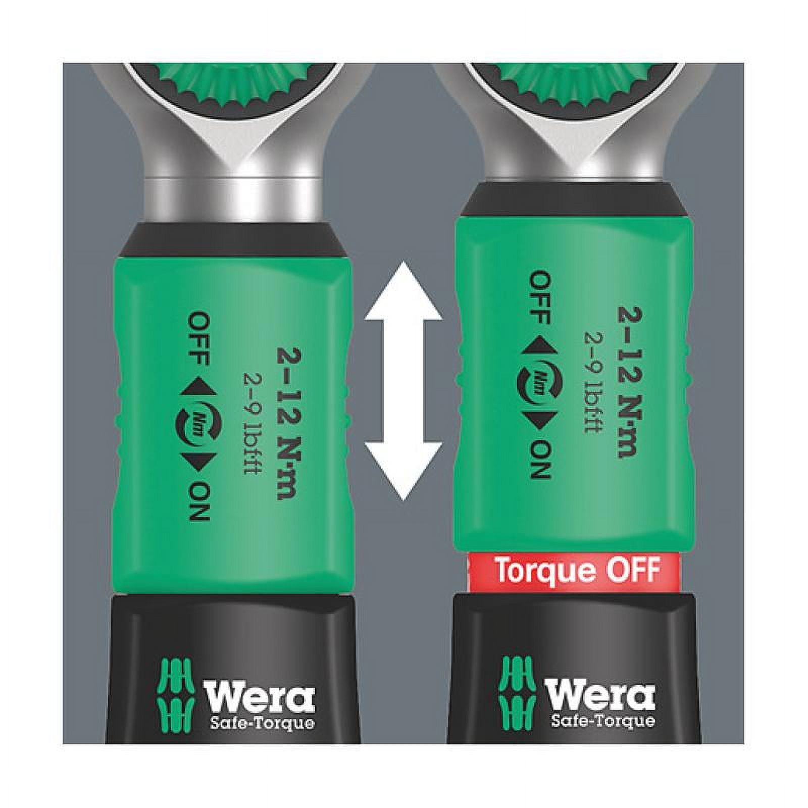 Wera Safe-Torque A 2 Torque Wrench Set 1 - 1/4" Hexagonal, 2-12 Nm, 23 Pieces