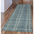 thumbnail image 5 of Liora Manne Savannah Grid Area Rug Ocean 100% Wool Indoor Hand Tufted 5x8, 5 of 5
