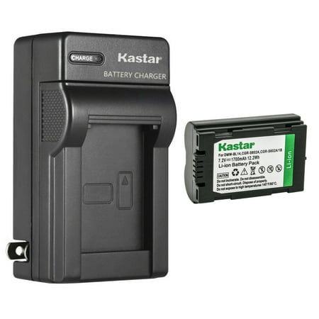 Kastar 1-Pack CGR-S602 Battery and AC Wall Charger Replacement for Panasonic Lumix DMC-LC5 Lumix DMC-LC5A-K Lumix DMC-LC5A-S Lumix DMC-LC5B Lumix DMC-LC5K Lumix DMC-LC5S Camera