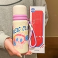 thumbnail image 3 of Taza Termo de acero inoxidable de alta apariencia, taza de agua para estudiantes con grafiti de dibujos animados divertidos para niños, taza de cuerda portátil para hombres y mujeres, 3 of 5