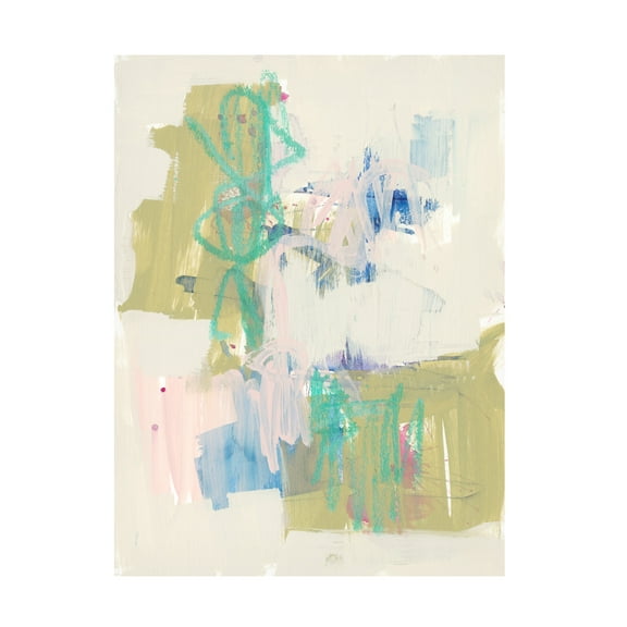 Trademark Fine Art Jennifer Goldberger Balancing Pastels II Canvas Wall Art - 14x19