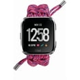 thumbnail image 2 of REQO Compatible with Fitbit Versa 2 Bands, Woven Nylon Friendship Rope Outdoor Survival Weave Adjustable Replacement Straps Wristbands Accessories for Versa Lite,Versa 2,SE, 2 of 7