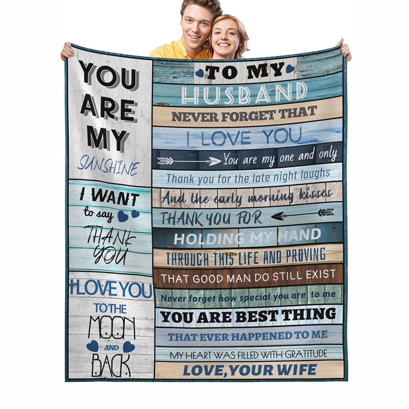 WISH TREE Blanket, Gift for Husband, Soft Fleece Throw Blankets 50 x 60