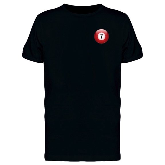 7 Dark Red Billiard Pool Ball Tee Men's -Image by Shutterstock