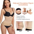 thumbnail image 3 of Eleady Waist Trainer for Women Body Shaper Tummy Control Shapewear Underbust Sport Girdle Corsets Cincher for Workout(Beige Medium), 3 of 8