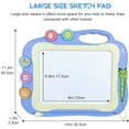 thumbnail image 4 of Pizarra de dibujo magnética Pizarras mágicas para niños Pizarra magnética borrable Pizarra mágica de dibujo con 3 sellos, 4 of 7