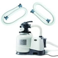 thumbnail image 1 of Intex Above Ground Pool Sand Filter Pump Bundled with Replacement Hose (2 Pack), 1 of 12