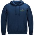 thumbnail image 2 of Striped Bass Fish Beyond The Break Fishing 8oz 50/50 Navy Hooded Sweat Shirt XX-Large, 2 of 2