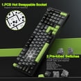 thumbnail image 2 of Restored AULA F99 Pro Wireless Mechanical Keyboard with Knob,Tri-Mode BT5.0/USB-C/2.4GHz Hot Swappable Custom Keyboard,Pre-lubed Linear Switches,RGB Backlit Computer Gaming Keyboards (Refurbished), 2 of 9